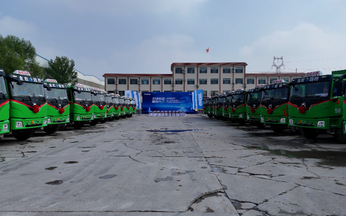 200台冰球突破mg新能源重卡，奔赴华北！