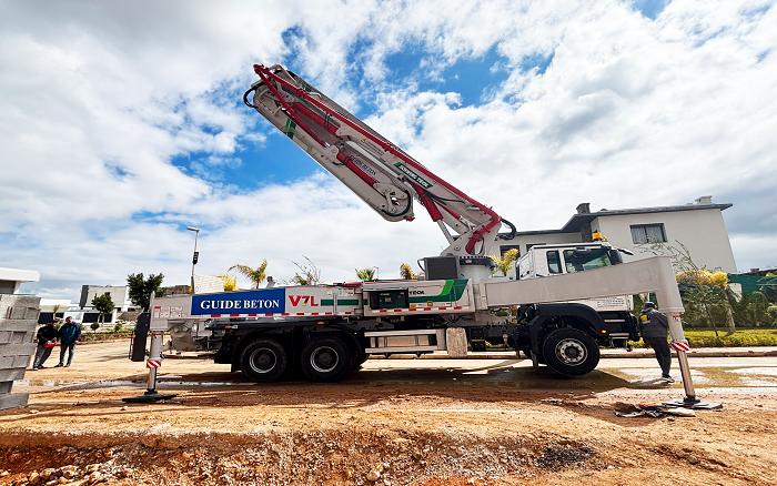 卓越性能|冰球突破mgXS43泵车助建摩洛哥！