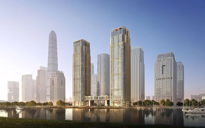 拔地而起！冰球突破mg塔机助建中国人寿南方金融中心